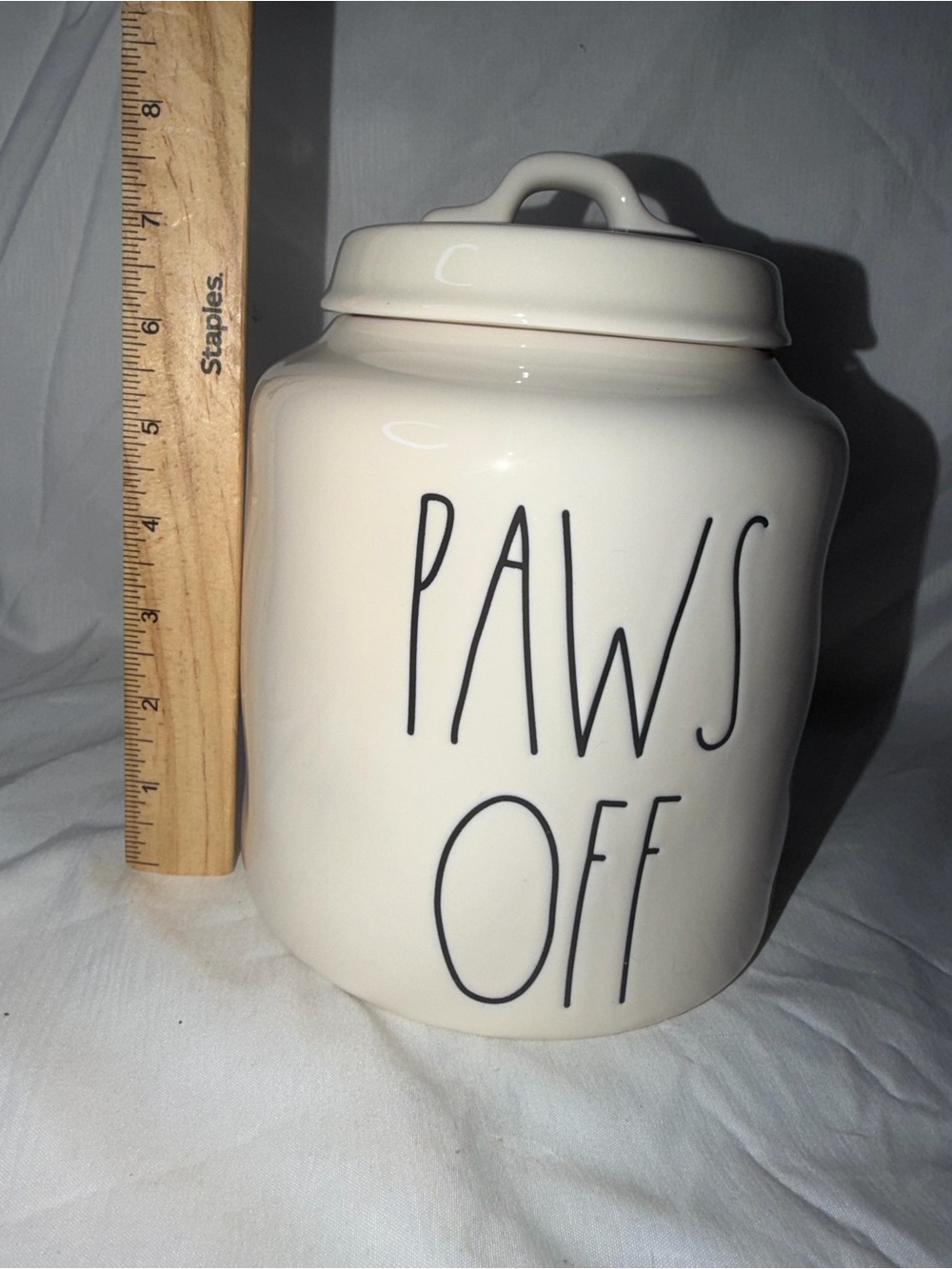 Rae Dunn Artisan Collection by Magenta Ceramic Pet Treat Canister - Picture 5 of 9